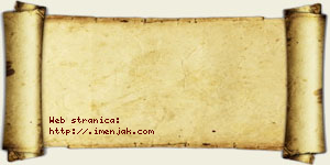 Jana Tašin vizit kartica